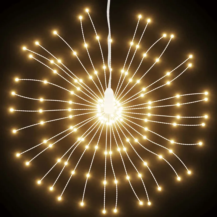 Étoile rayonnante de Noël 140 LED 4 pcs blanc chaud 17 cm - 4