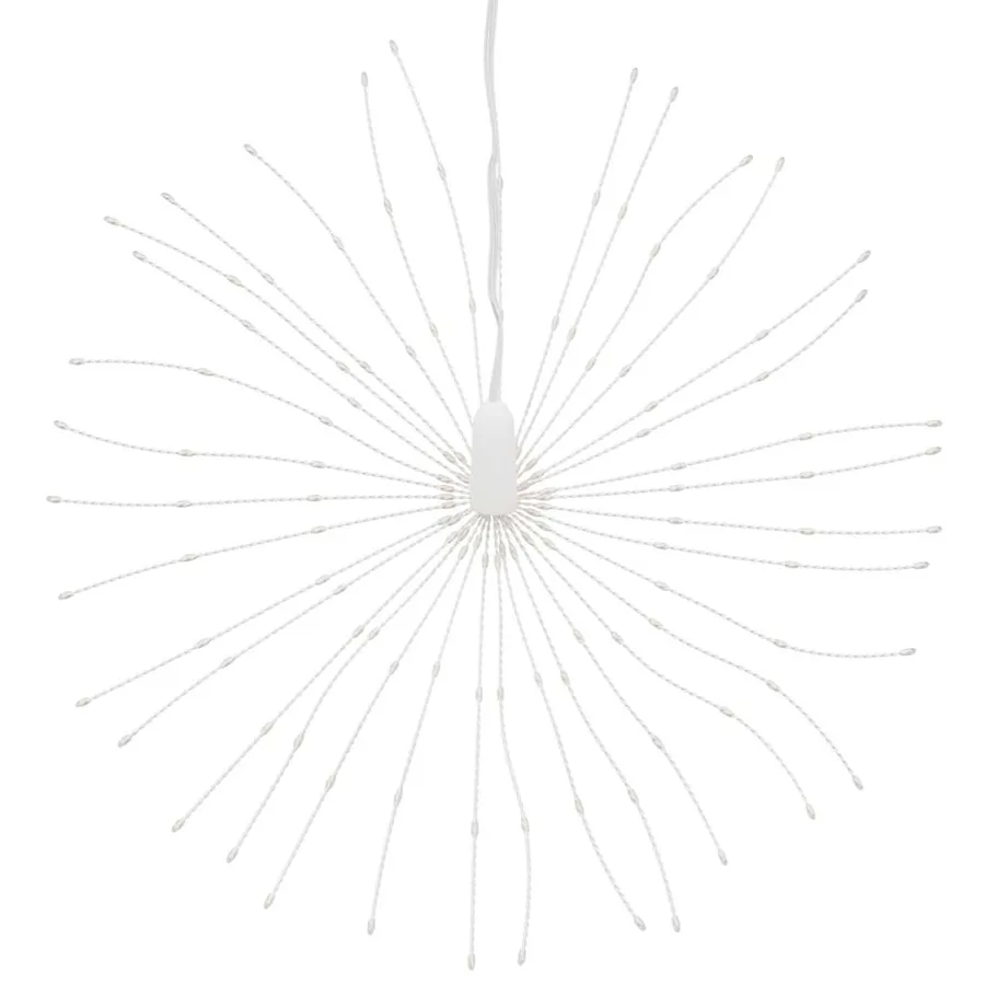 Étoile rayonnante de Noël 140 LED 4 pcs blanc chaud 17 cm - 5