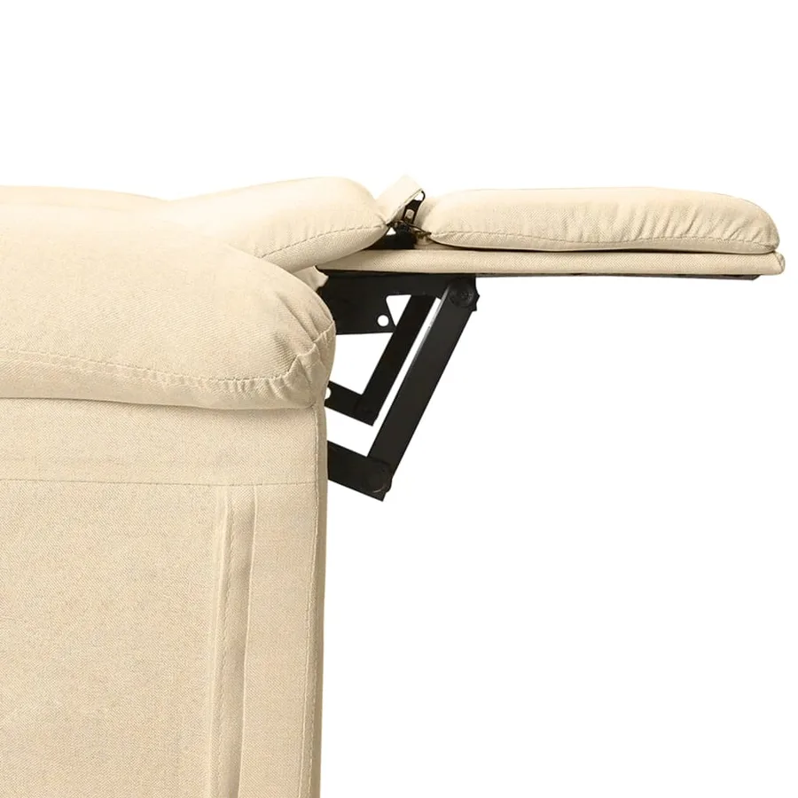 Fauteuil électrique de massage Crème Tissu - 7