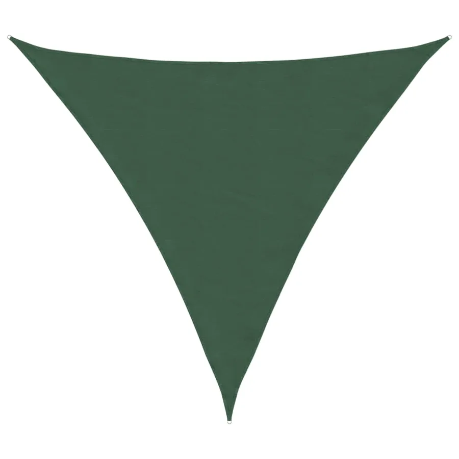 Voile parasol tissu oxford triangulaire 3,6x3,6x3,6m vert foncé - 2