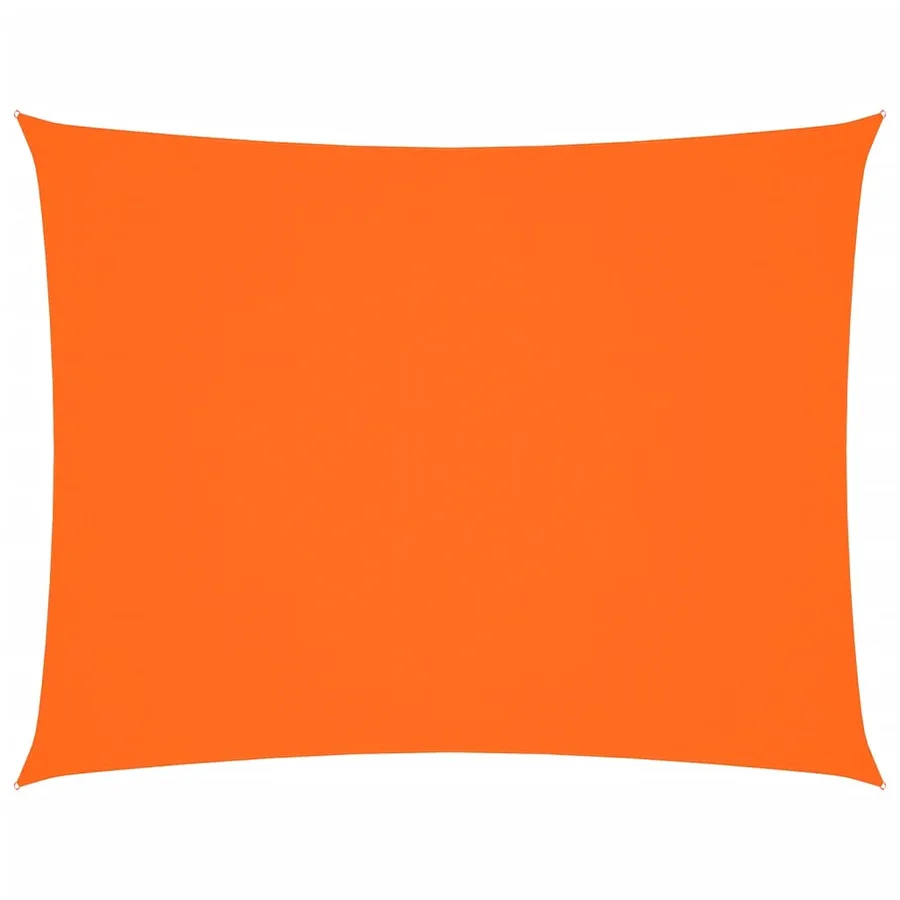 Voile de parasol tissu oxford rectangulaire 2,5x4 m orange - 2