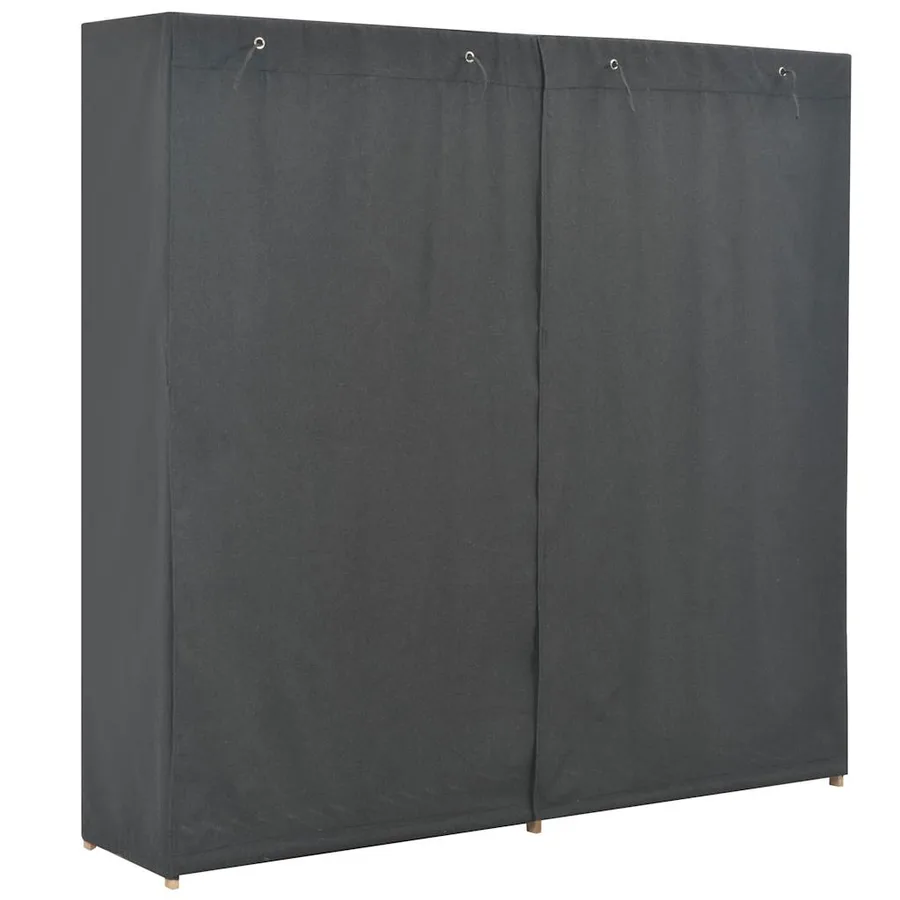 Garde-robe Gris 173x40x170 cm Tissu - 3
