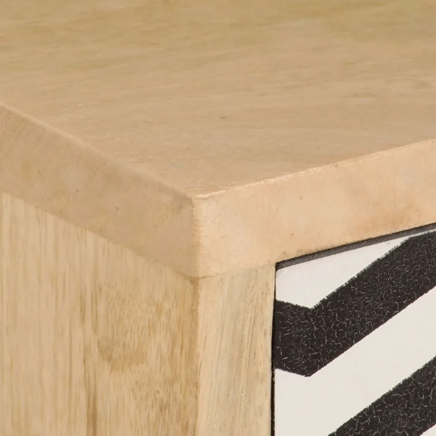 Meuble TV 120x30x40 cm Bois massif de manguier - 5