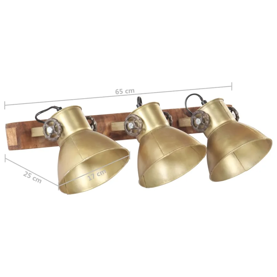 Lampe murale industrielle Laiton 65x25 cm E27 - 11