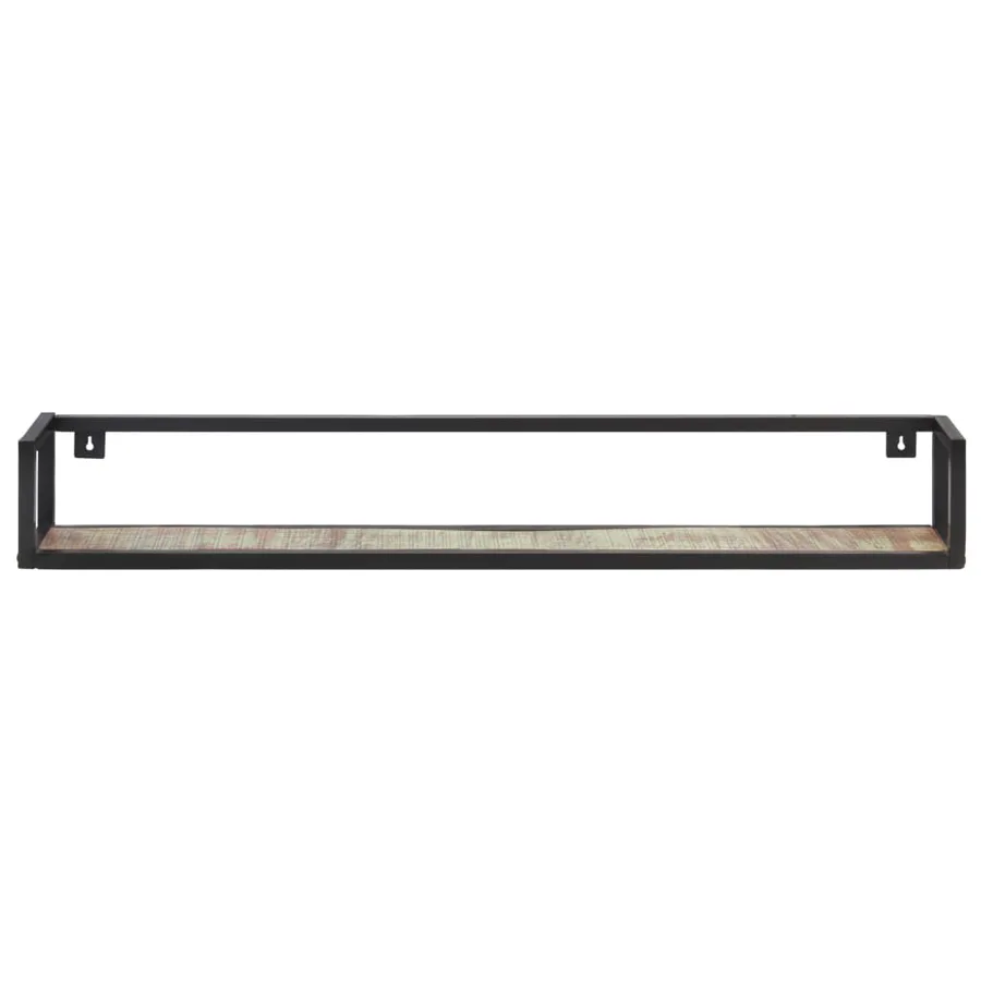 Étagères murales 2 pcs 120 cm Bois de récupération massif - 3
