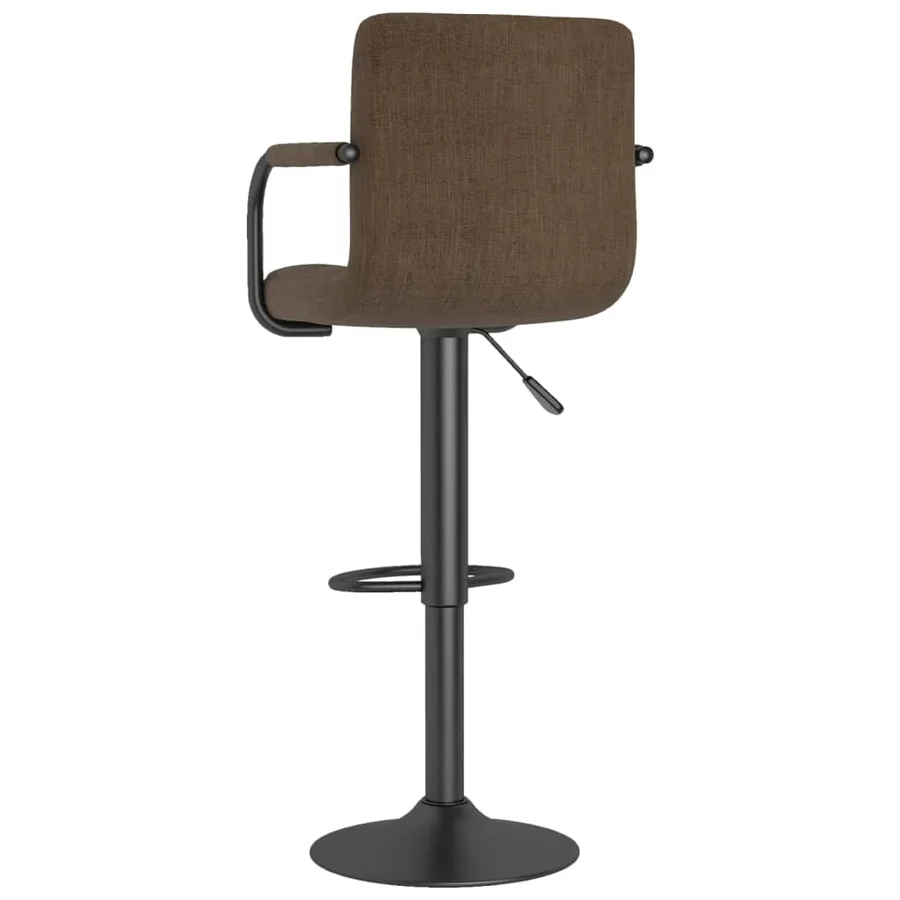 Tabourets de bar lot de 2 marron tissu - 6