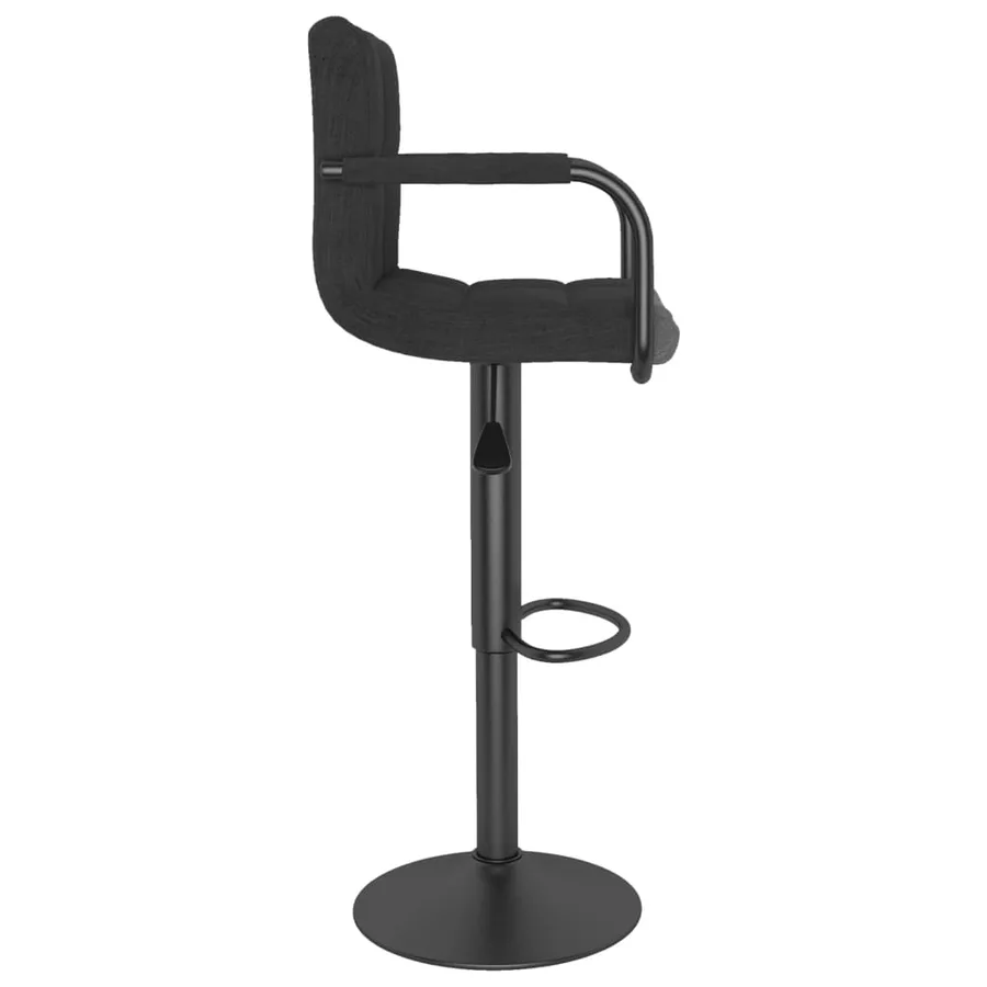 Tabouret de bar Noir Tissu - 4