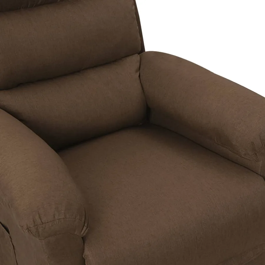 Fauteuil inclinable Marron Tissu - 8
