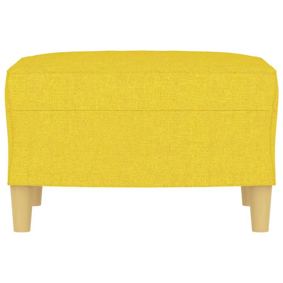 Repose-pied Jaune clair 60x50x41 cm Tissu - 3
