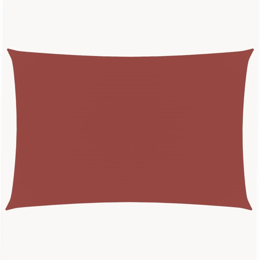 Voile de parasol tissu oxford rectangulaire 3,5x5 m terre cuite - 2