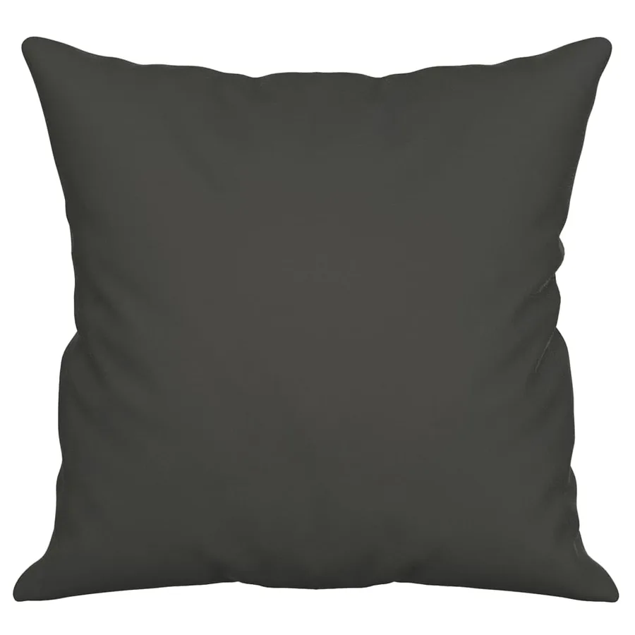 Coussins décoratifs lot de 2 Gris foncé Tissu microfibre - 4
