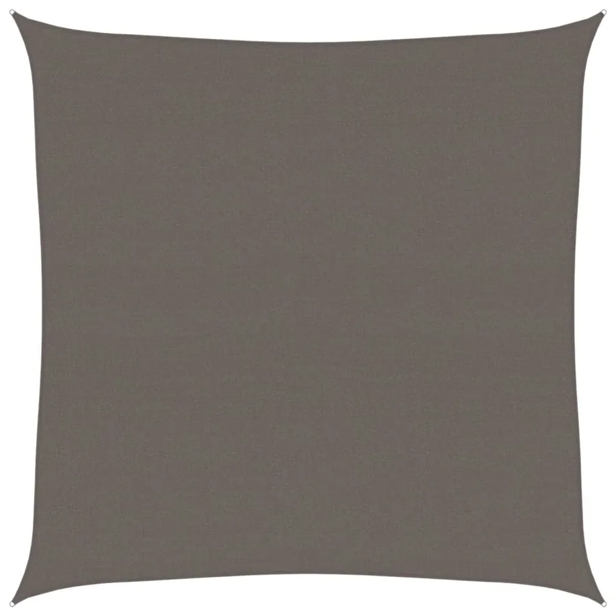Voile d'ombrage 160 g/m² Anthracite 6x6 m PEHD - 2
