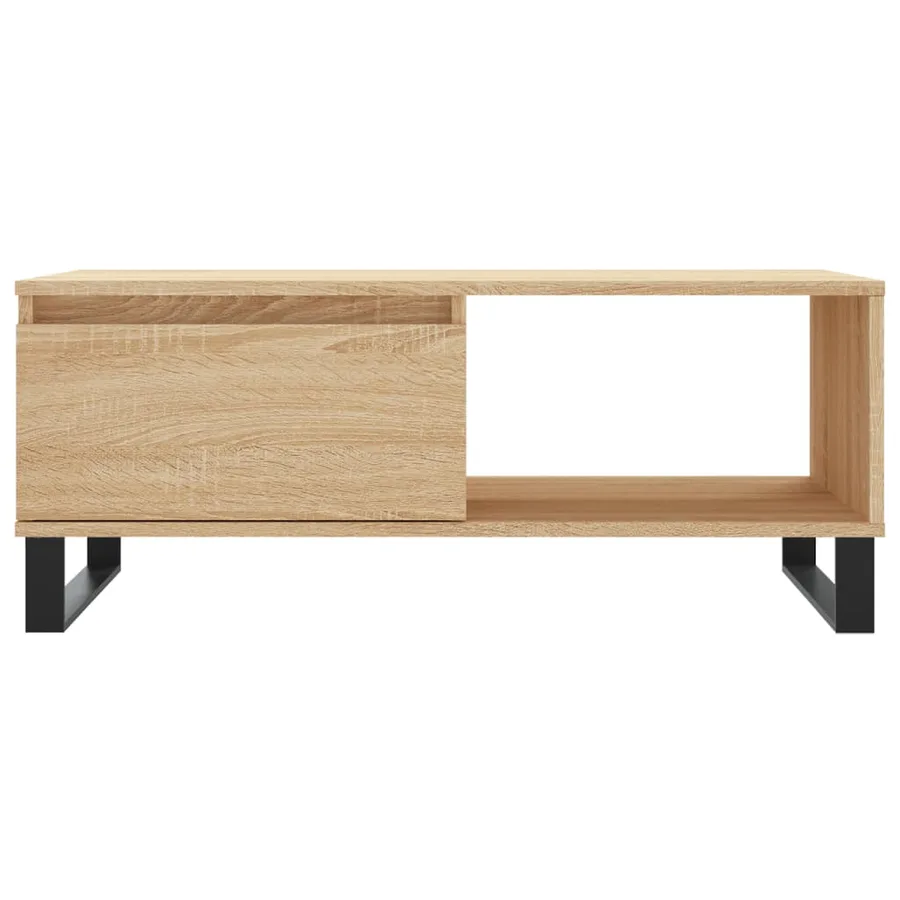 Table basse Chêne sonoma 90x50x36,5 cm Bois d'ingénierie - 5