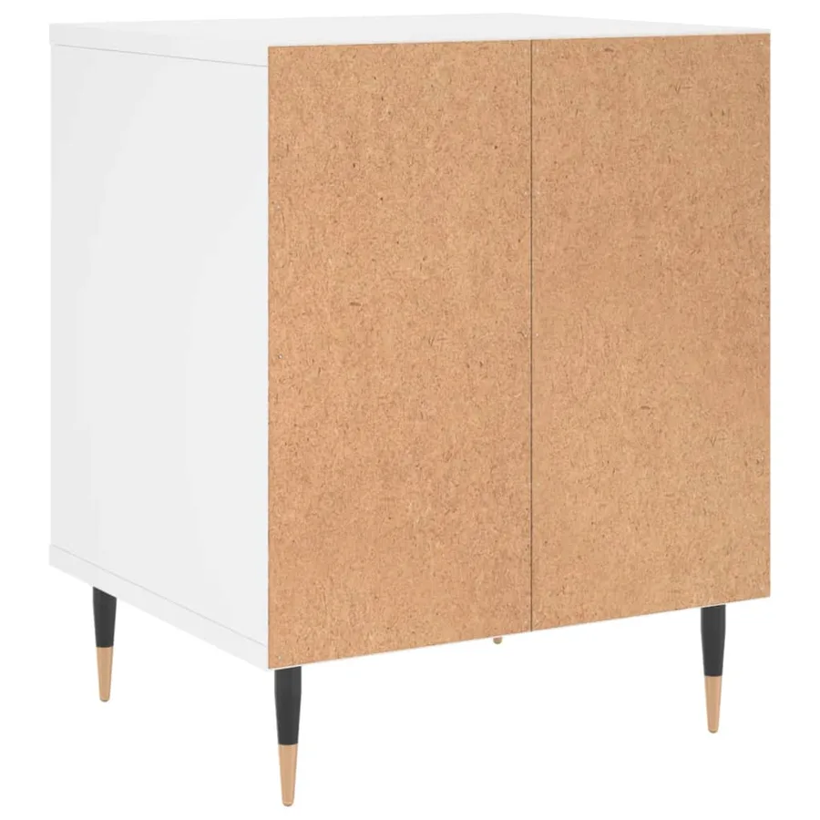 Tables de chevet 2 pcs blanc 40x35x50 cm bois d’ingénierie - 7