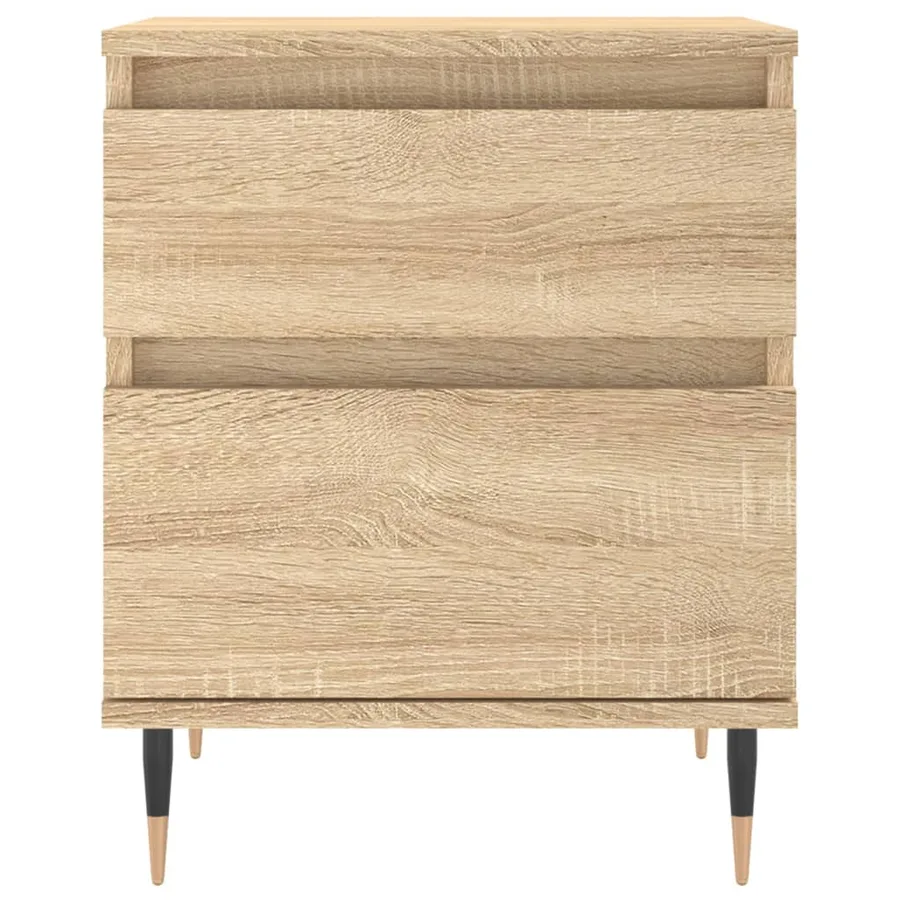 Tables de chevet 2 pcs chêne sonoma 40x35x50 cm bois ingénierie - 6