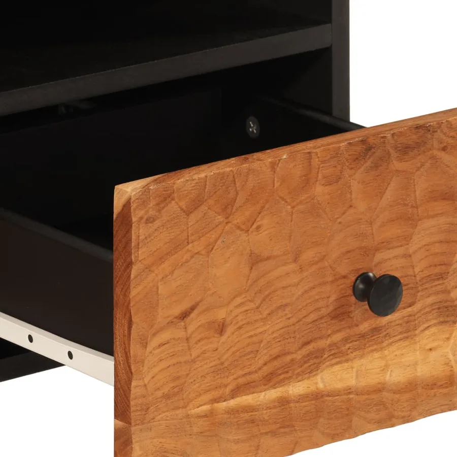 Meuble TV 70x33x46 cm Bois d'acacia massif - 9