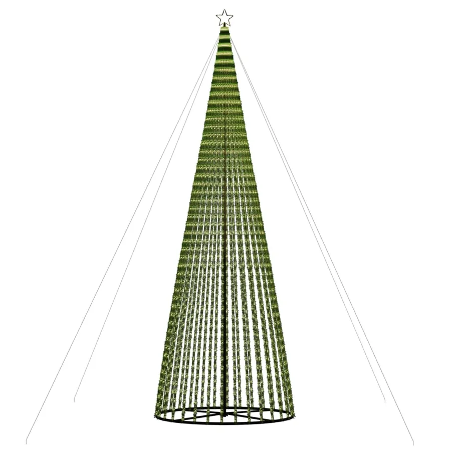 Sapin de Noël à LED 1544 LED blanc chaud 500 cm - 5