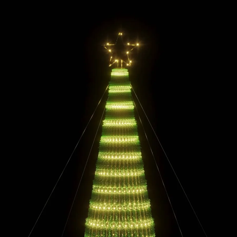 Sapin de Noël à LED 1544 LED blanc chaud 500 cm - 6