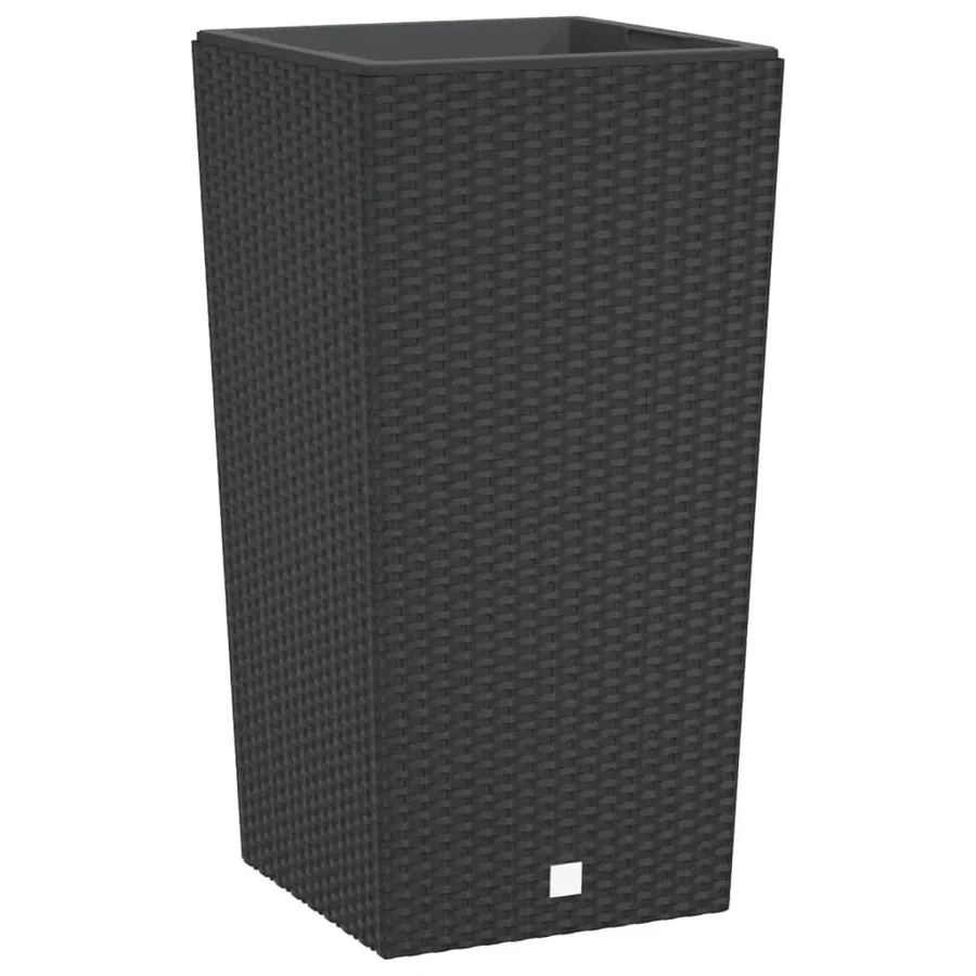 Jardinière et intérieur amovible anthracite 21 /49 L rotin PP - 2
