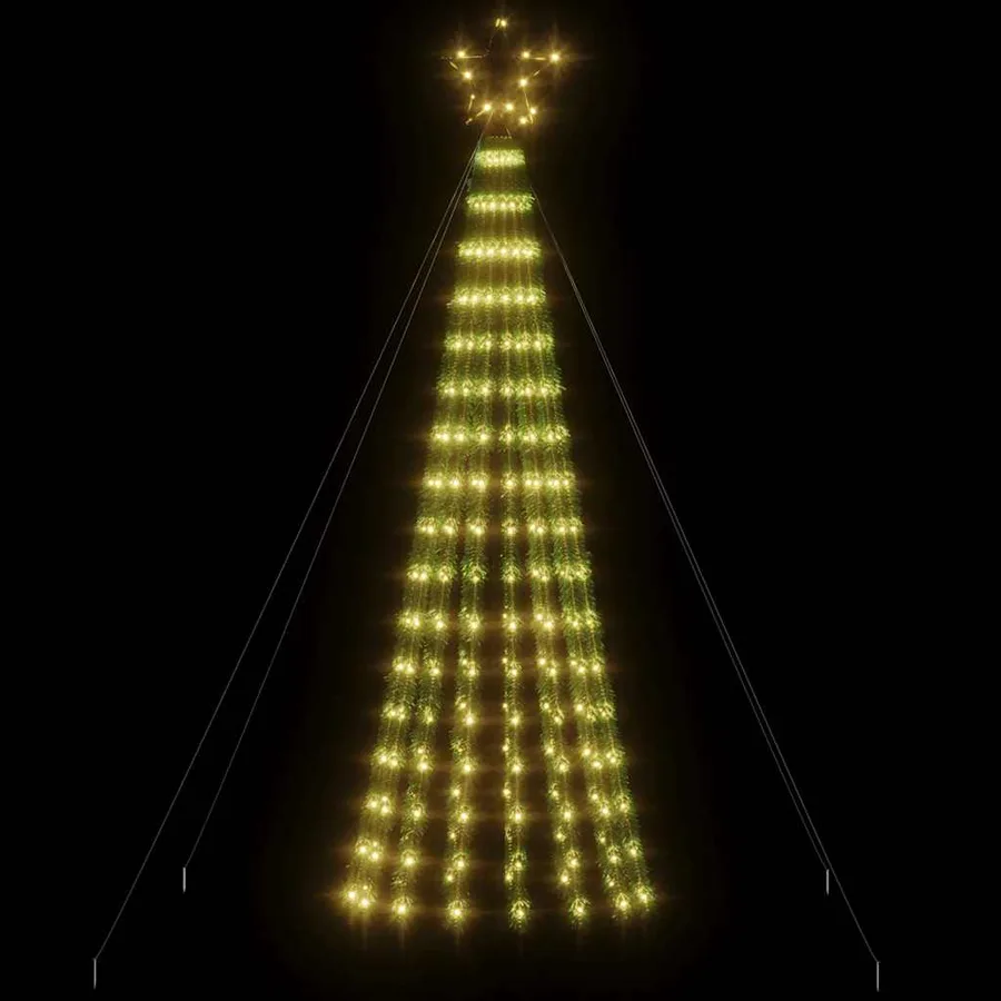 Sapin de Noël à LED 275 LED blanc chaud 180 cm - 3