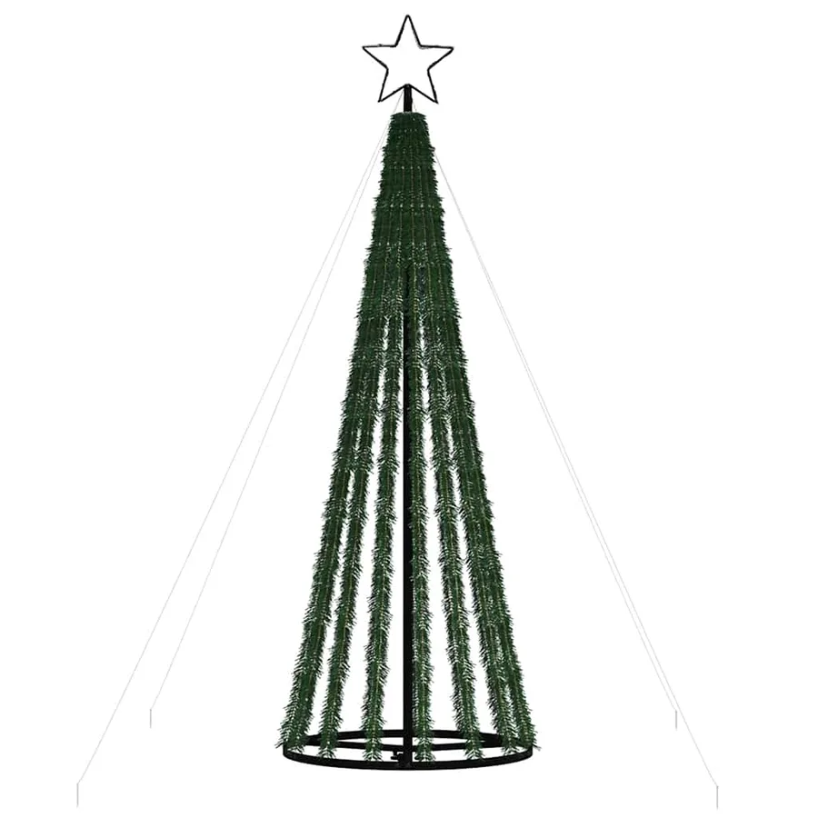 Sapin de Noël à LED 275 LED blanc chaud 180 cm - 5