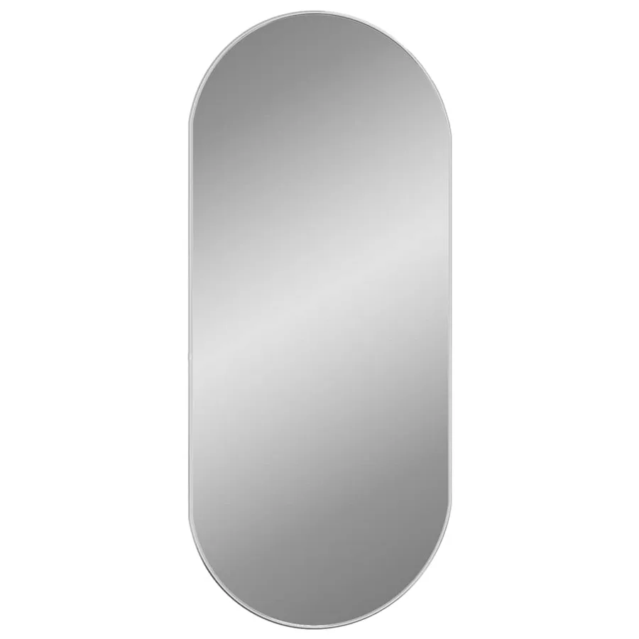 Miroir mural Argenté 100x45 cm Ovale - 3