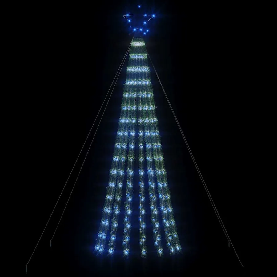 Sapin de Noël à LED 275 LED bleu 180 cm - 3