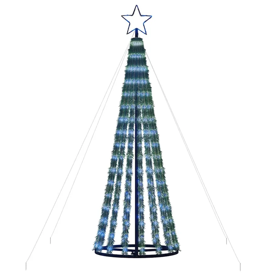 Sapin de Noël à LED 275 LED bleu 180 cm - 4