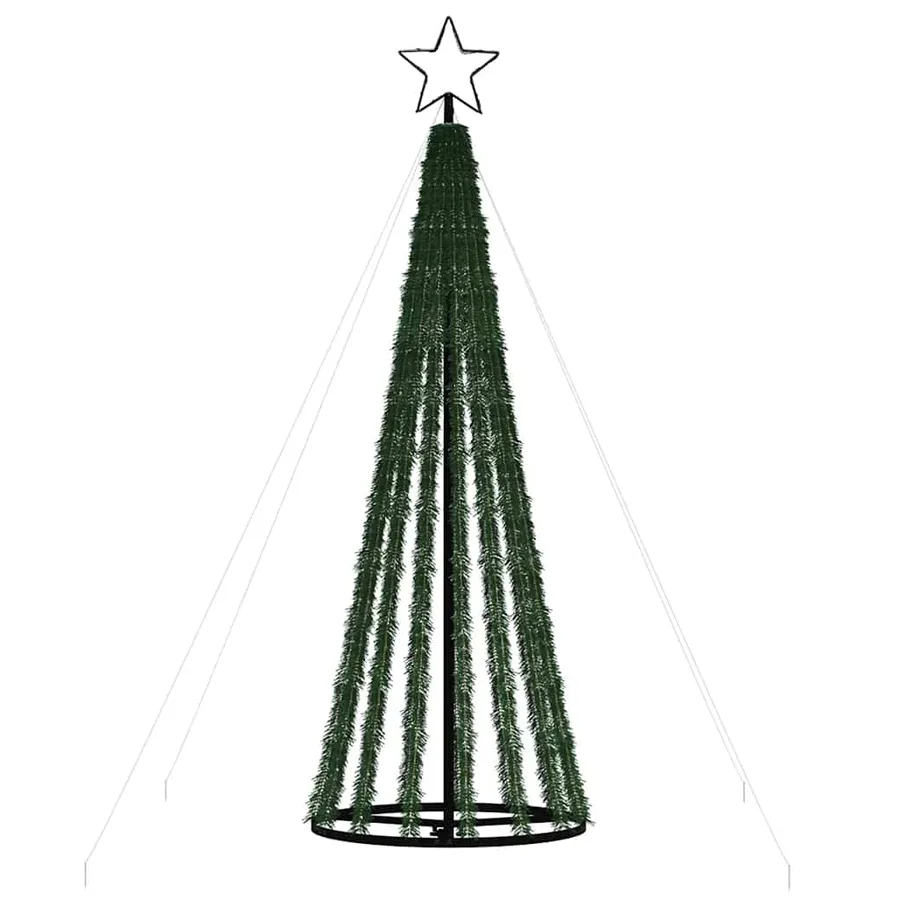 Sapin de Noël à LED 275 LED bleu 180 cm - 5