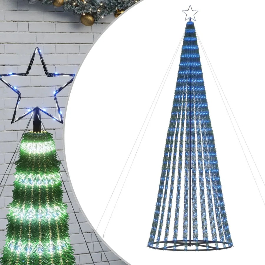Sapin de Noël à LED 688 LED bleu 300 cm - 2