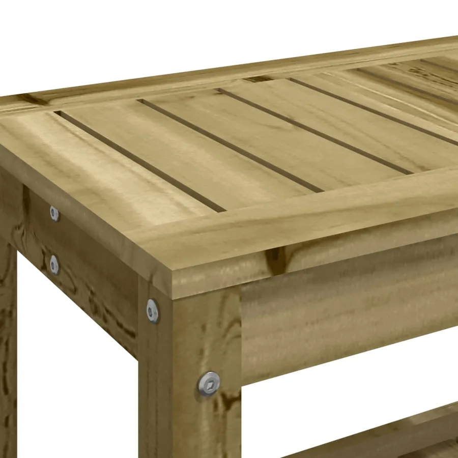 Banc de jardin 108x35x45 cm bois de pin imprégné - 7