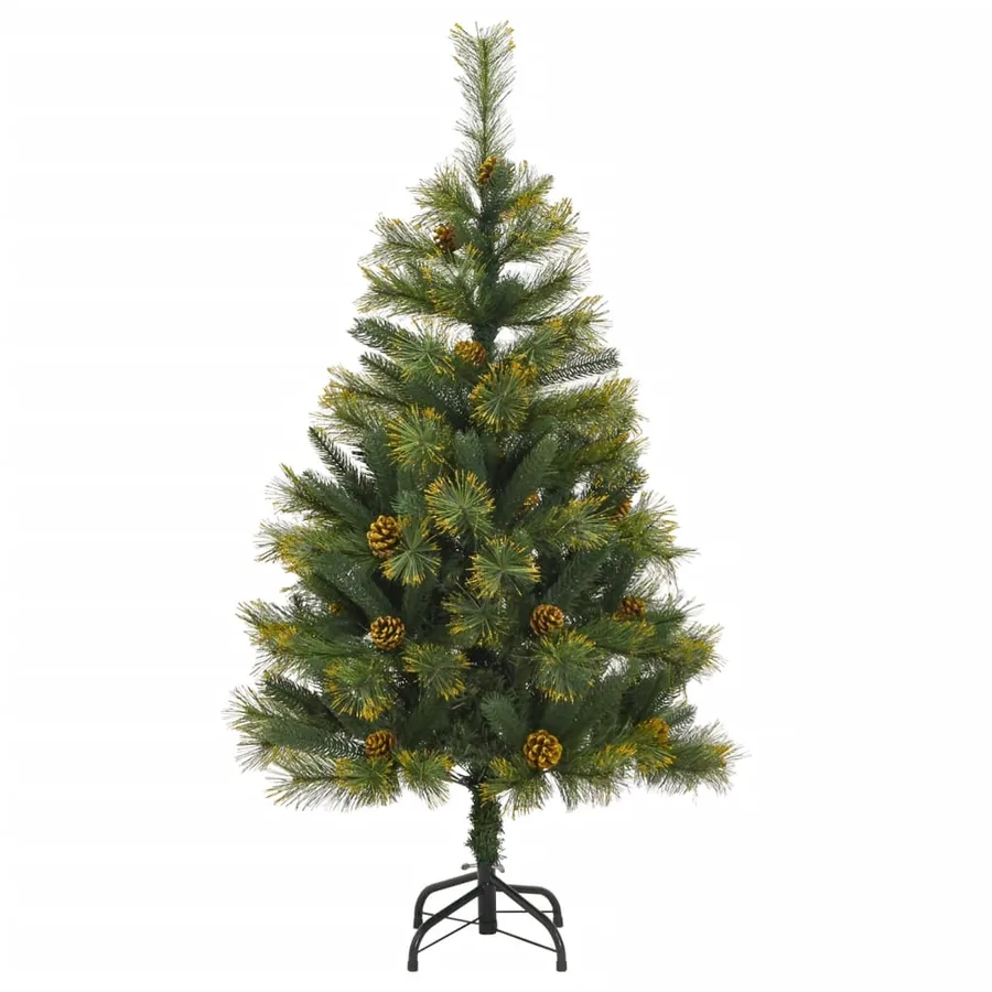 Sapin de Noël artificiel articulé avec pommes de pin 120 cm - 2