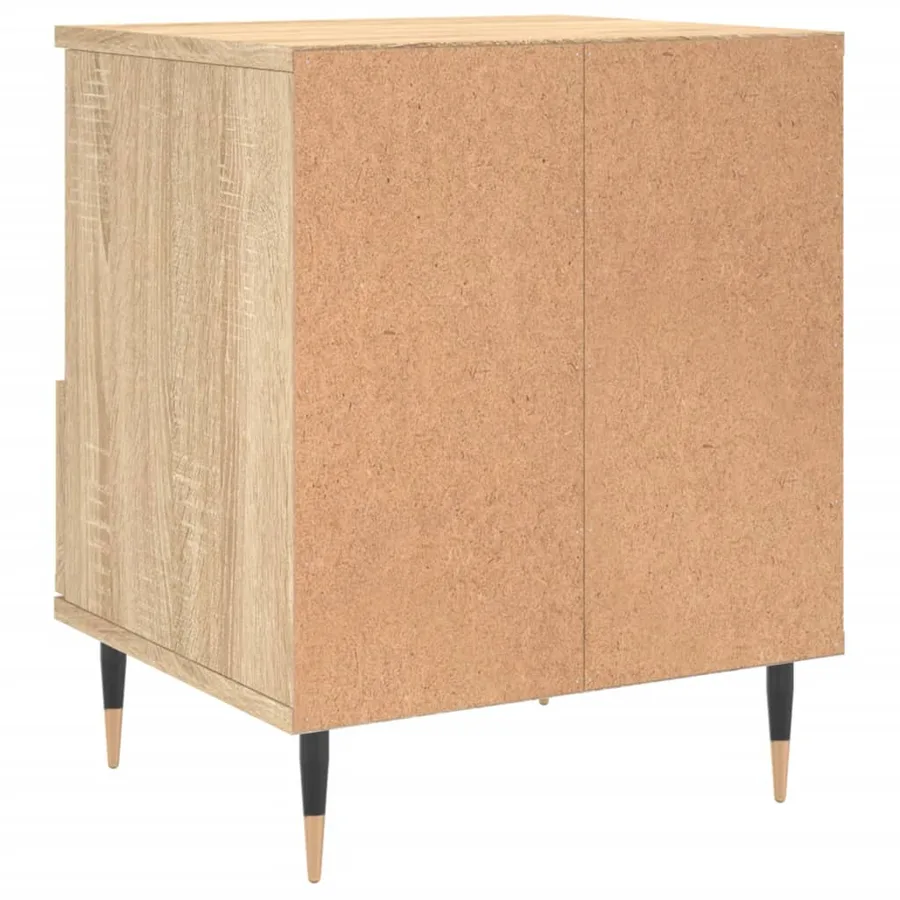 Table de chevet chêne sonoma 40x35x50 cm bois d’ingénierie - 8
