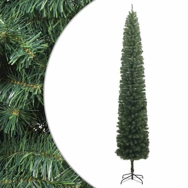 Sapin de Noël mince avec support 300 cm PVC