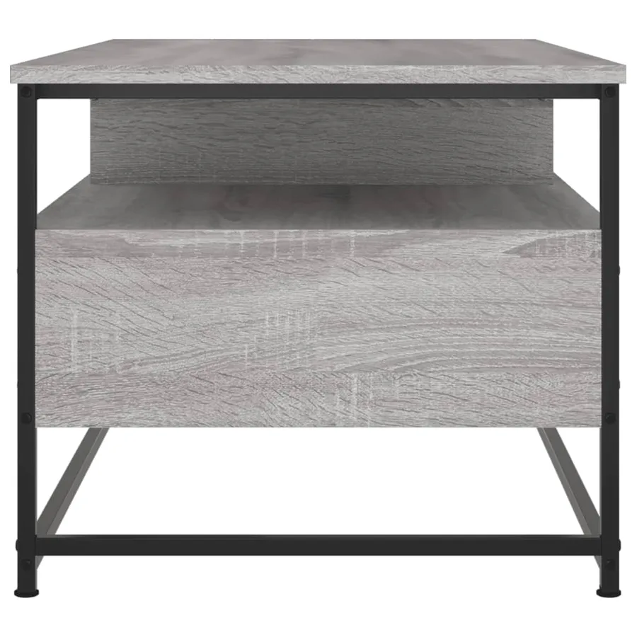 Table basse sonoma gris 100x51x45 cm bois d'ingénierie - 6