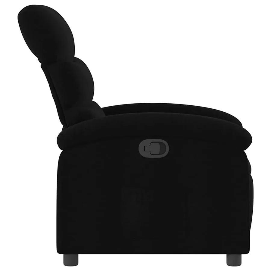 Fauteuil inclinable noir tissu - 4