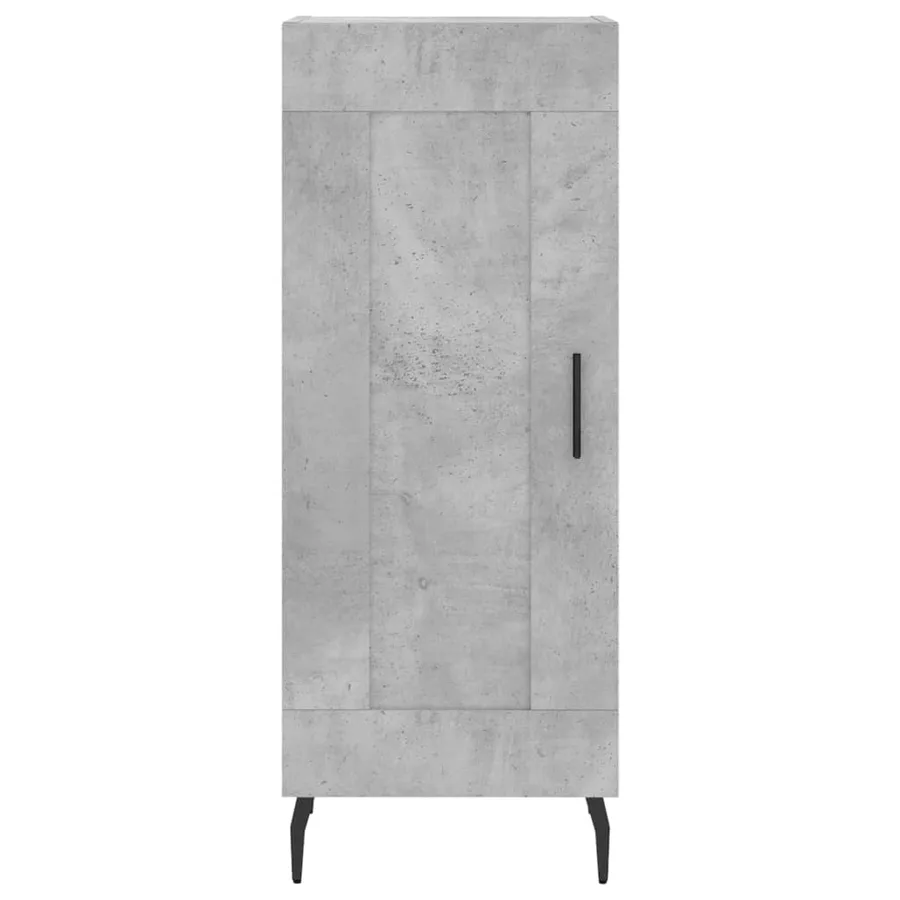 Buffet haut Gris béton 34,5x34x180 cm Bois d'ingénierie - 6