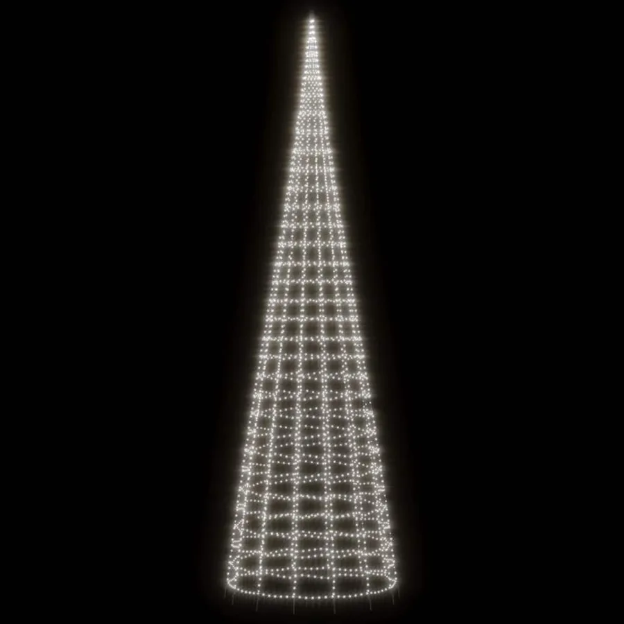 Sapin de Noël à LED 3000 LED blanc 800 cm - 3