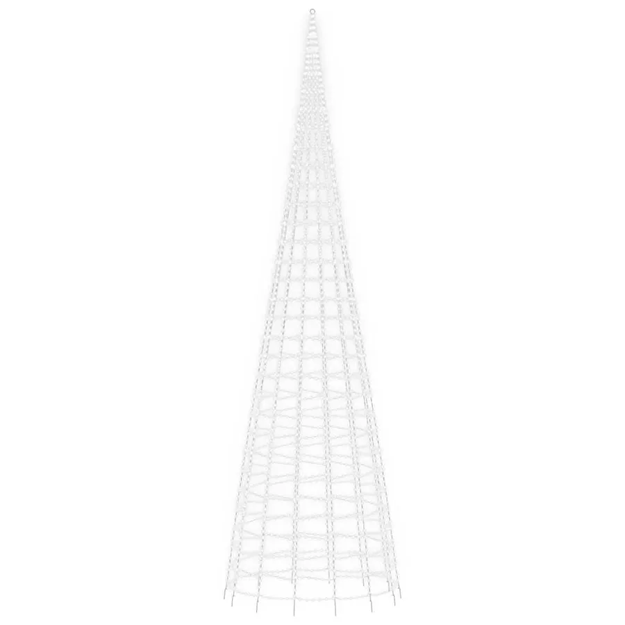 Sapin de Noël à LED 3000 LED blanc 800 cm - 4