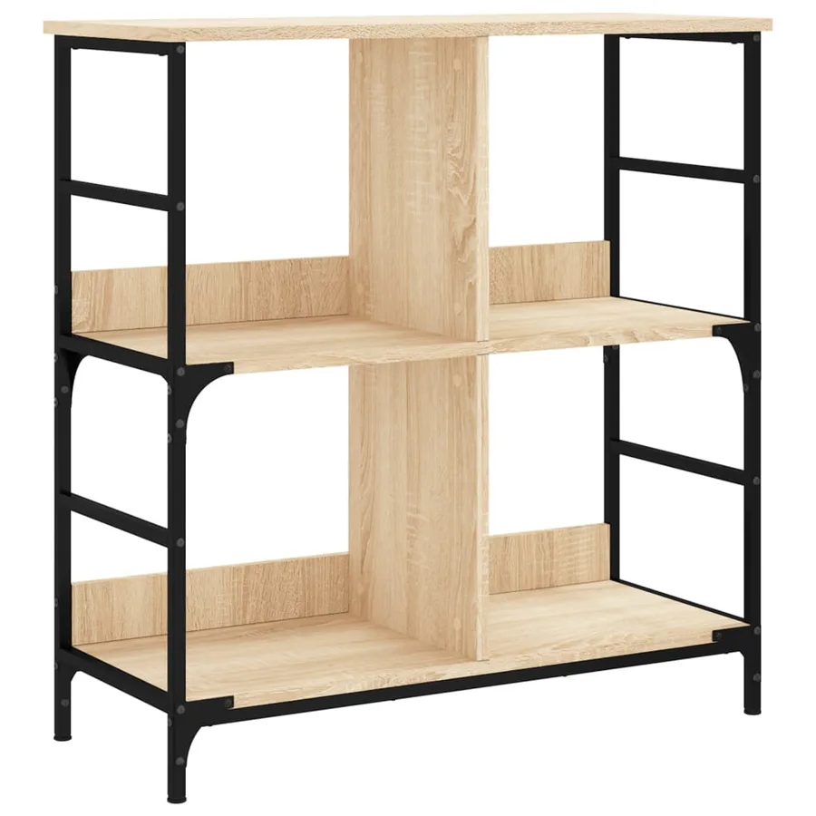 Bibliothèque chêne sonoma 78,5x33x82 cm bois d'ingénierie - 2