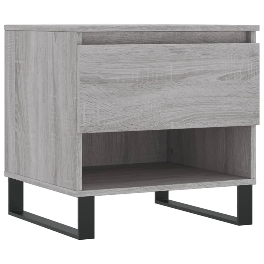 Tables basses 2 pcs sonoma gris 50x46x50 cm bois d'ingénierie - 5