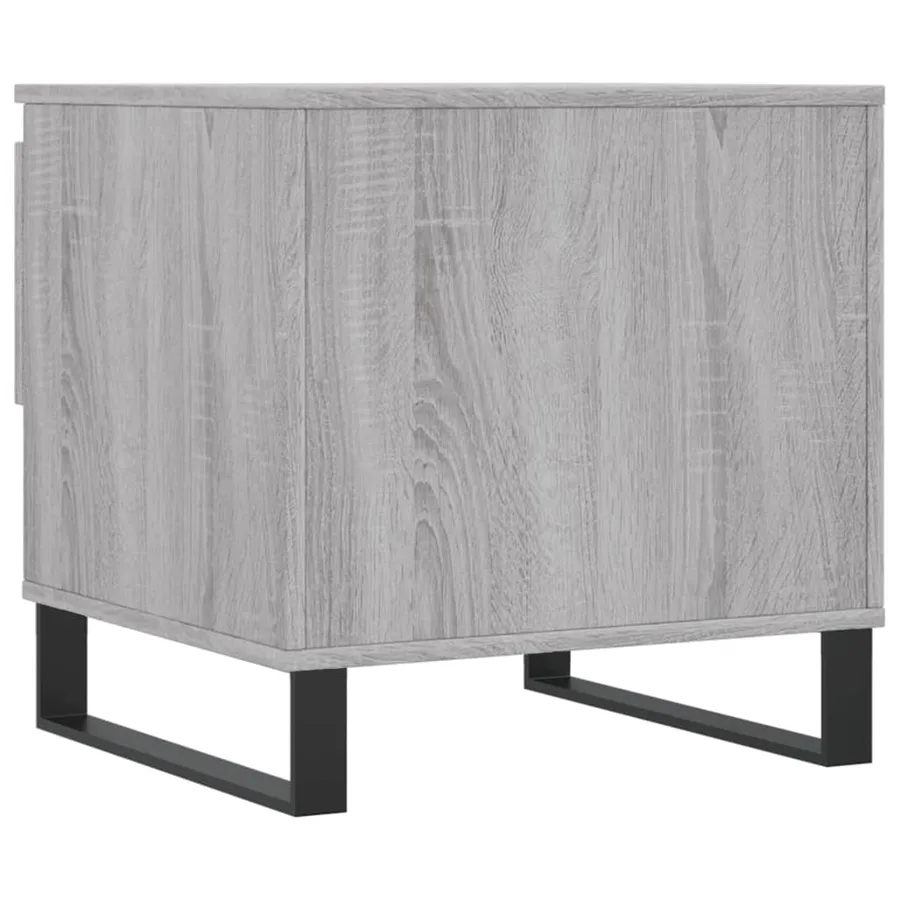 Tables basses 2 pcs sonoma gris 50x46x50 cm bois d'ingénierie - 9