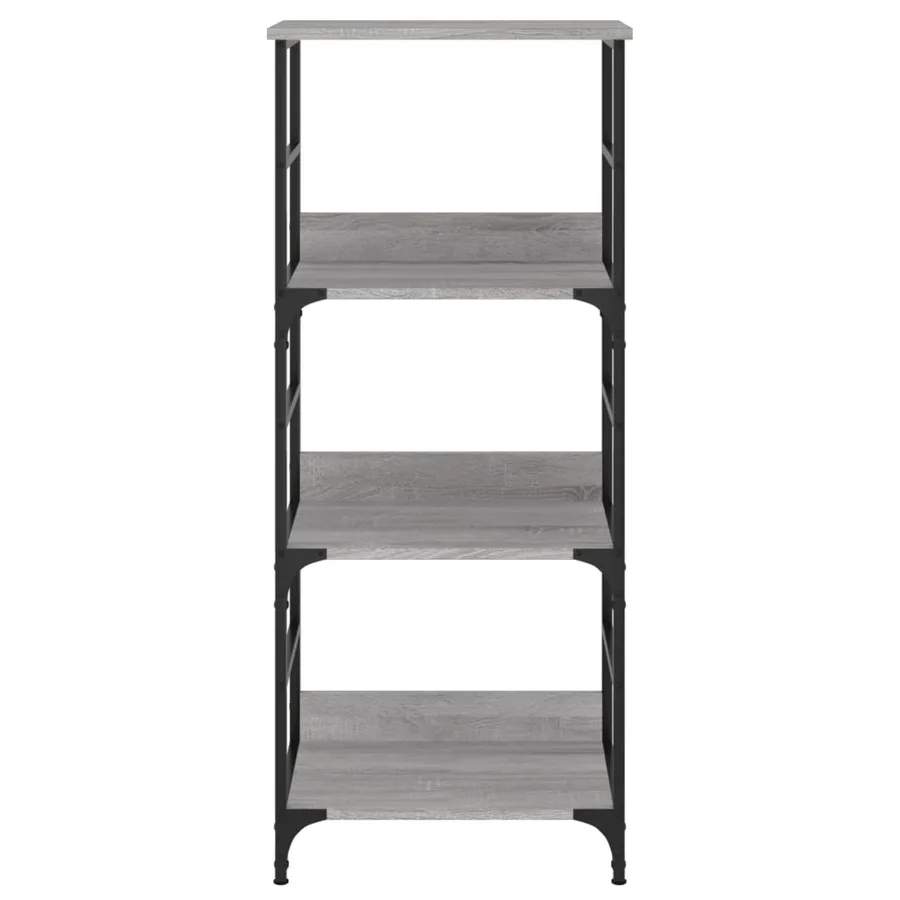 Bibliothèque sonoma gris 50x33x117,5 cm bois d'ingénierie - 4