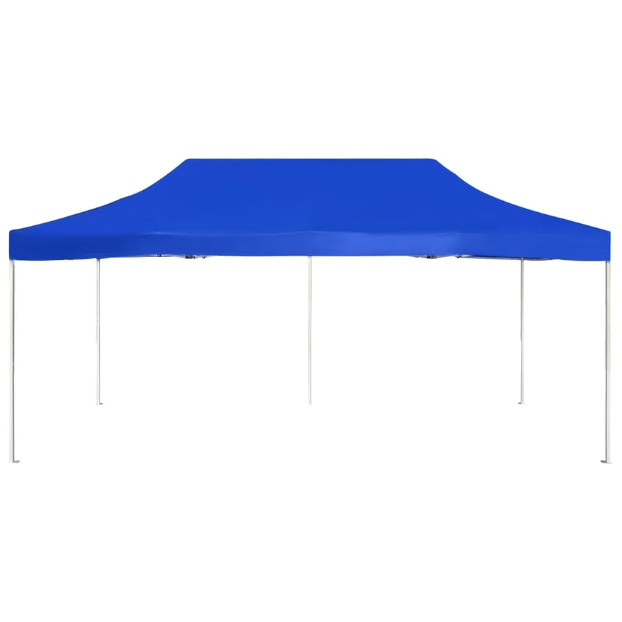 Tente de réception pliable Aluminium 6 x 3 m Bleu - 3