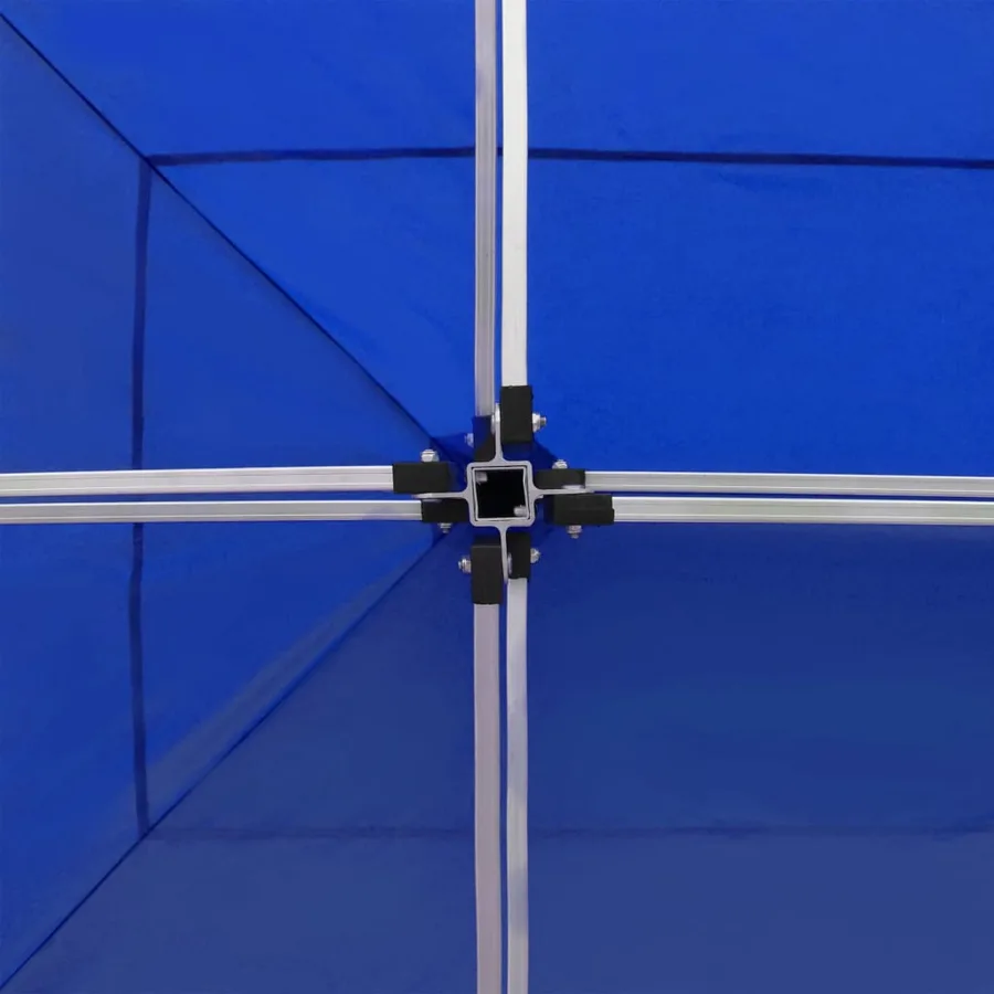 Tente de réception pliable Aluminium 6 x 3 m Bleu - 6