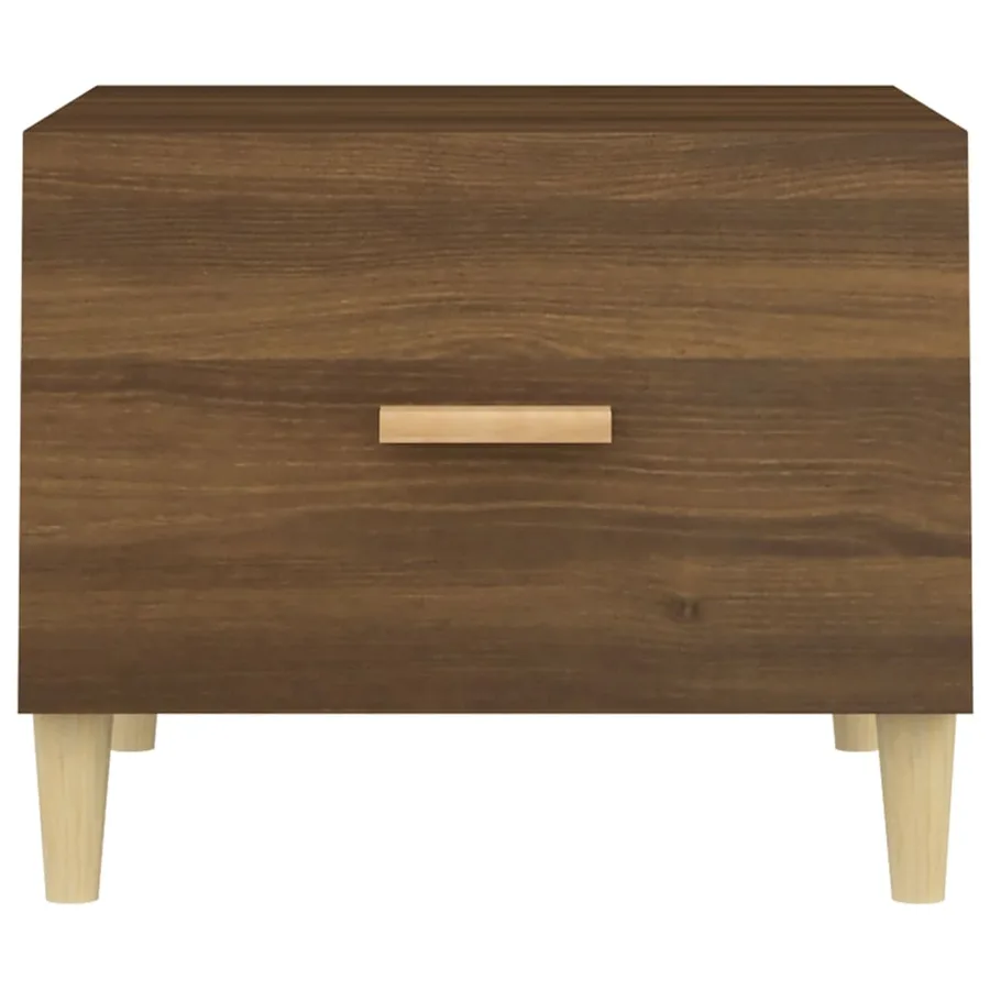Table basse Chêne marron 50x50x40 cm Bois d'ingénierie - 6