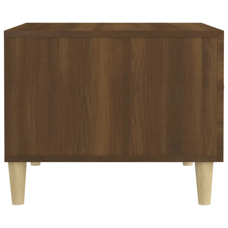 Table basse Chêne marron 50x50x40 cm Bois d'ingénierie - 8