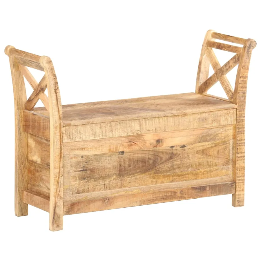 Banc d'entrée 103x33x72 cm Bois de manguier solide - 11
