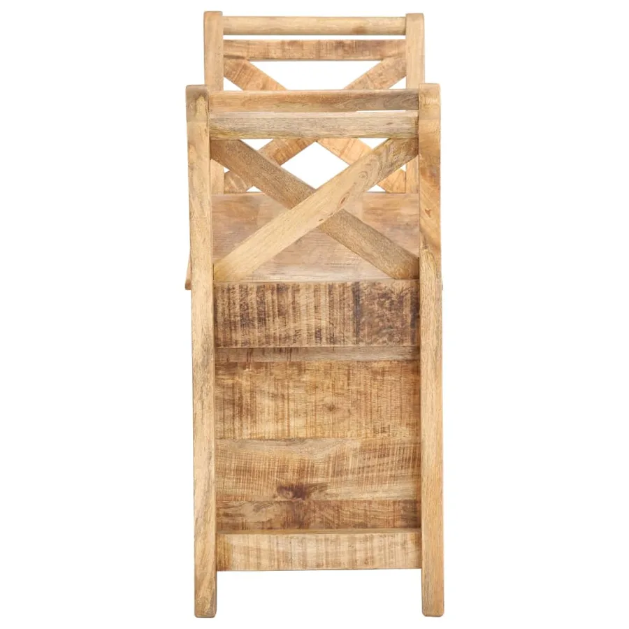 Banc d'entrée 103x33x72 cm Bois de manguier solide - 3