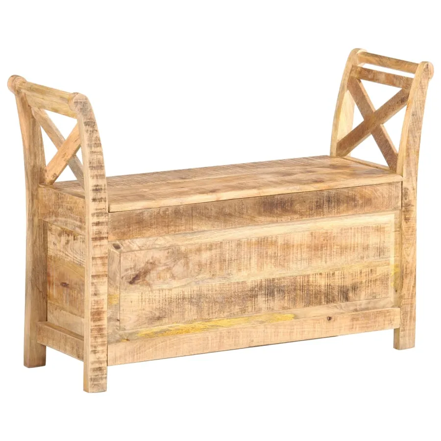 Banc d'entrée 103x33x72 cm Bois de manguier solide - 8